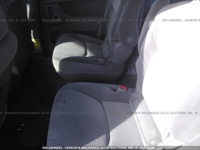 5TDZA23C46S440122 - 2006 TOYOTA SIENNA CE/LE GRAY photo 8