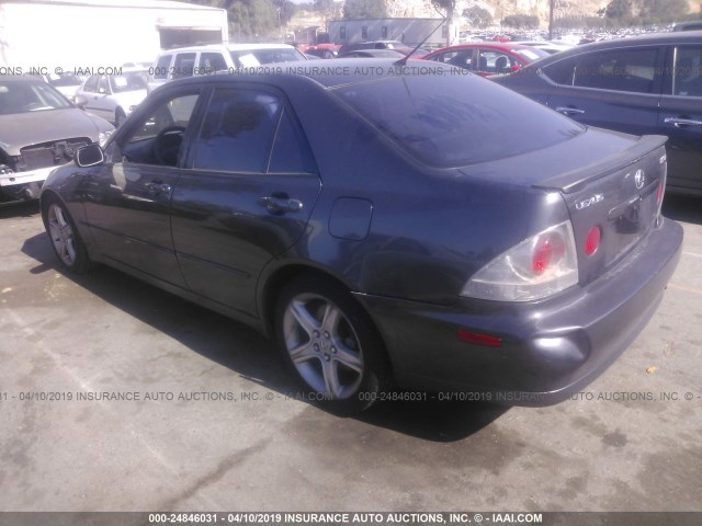 JTHBD192340087646 - 2004 LEXUS IS 300 BLACK photo 3