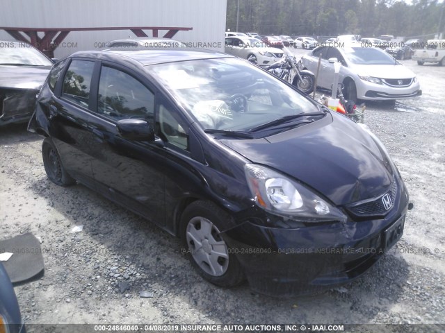 JHMGE8H37DC015207 - 2013 HONDA FIT BLACK photo 1