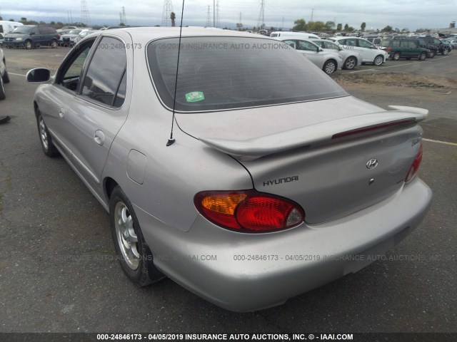 KMHJF35F5YU007351 - 2000 HYUNDAI ELANTRA GLS SILVER photo 3