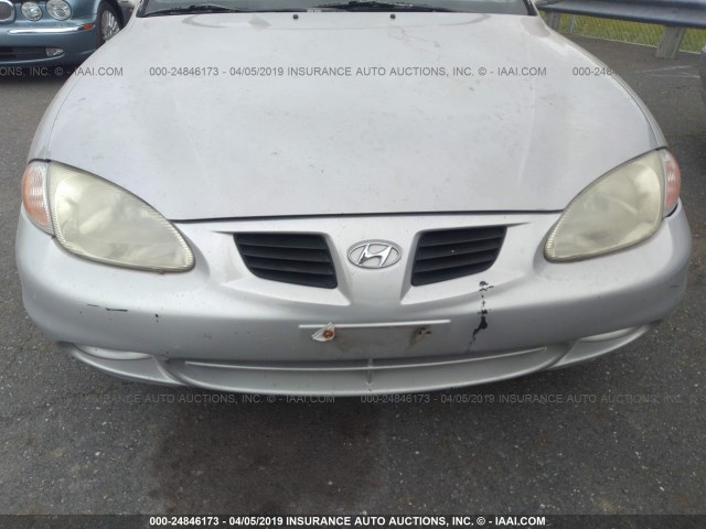 KMHJF35F5YU007351 - 2000 HYUNDAI ELANTRA GLS SILVER photo 6