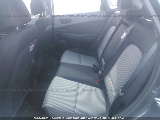 KM8K1CAA7KU290162 - 2019 HYUNDAI KONA SE GRAY photo 8