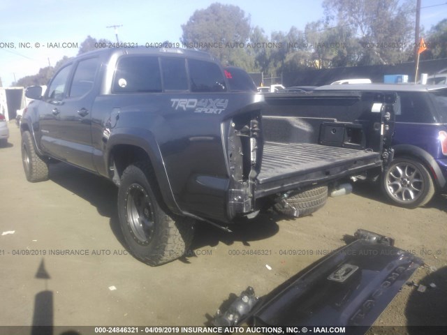 3TMDZ5BNXGM007087 - 2016 TOYOTA TACOMA DBL CAB/SR5/TRD SPORT/OR GRAY photo 3