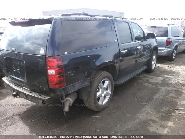 3GNFK16398G200935 - 2008 CHEVROLET SUBURBAN K1500 LS BLUE photo 4