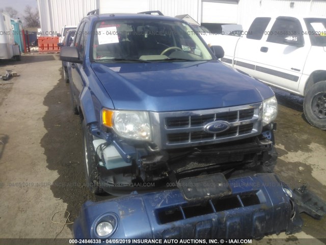 1FMCU03709KA26184 - 2009 FORD ESCAPE XLT BLUE photo 6