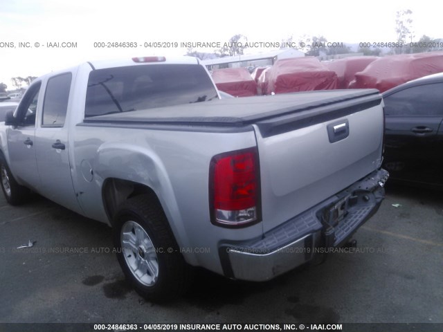 3GTP1VE00BG138508 - 2011 GMC SIERRA C1500 SLE SILVER photo 3