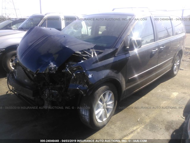 2C4RDGCG5DR820809 - 2013 DODGE GRAND CARAVAN SXT BLACK photo 2