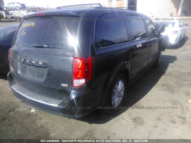 2C4RDGCG5DR820809 - 2013 DODGE GRAND CARAVAN SXT BLACK photo 4