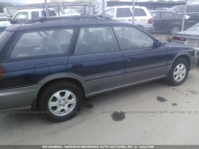 4S3BG6850W7645478 - 1998 SUBARU LEGACY 30TH ANN OUTBACK/LTD/SPT BLUE photo 6