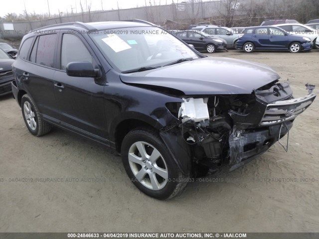 5NMSH13E38H134897 - 2008 HYUNDAI SANTA FE SE/LIMITED BLACK photo 1