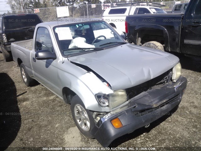 4TANL42N2YZ660296 - 2000 TOYOTA TACOMA SILVER photo 1