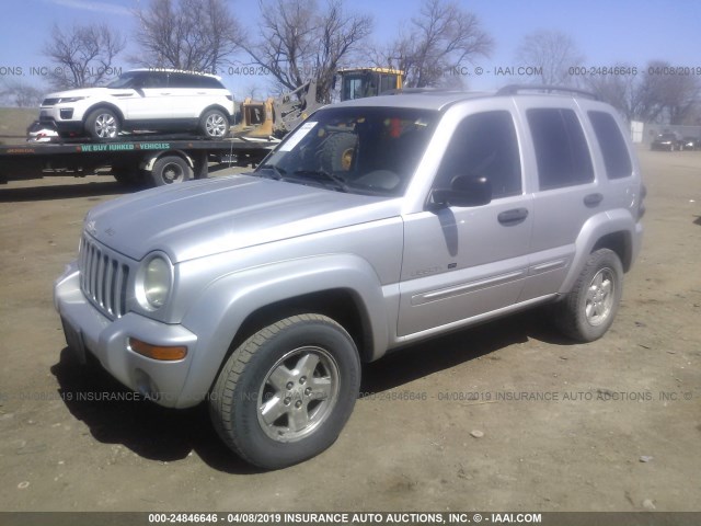 1J4GL58K72W138671 - 2002 JEEP LIBERTY LIMITED SILVER photo 2