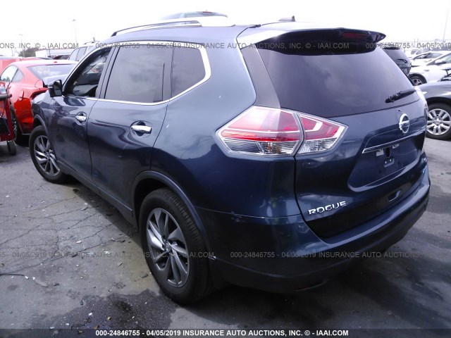 5N1AT2MT7EC778602 - 2014 NISSAN ROGUE S/SL/SV GRAY photo 3