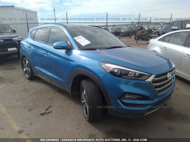 KM8J3CA25GU115513 - 2016 HYUNDAI TUCSON LIMITED/SPORT AND ECO/SE BLUE photo 1