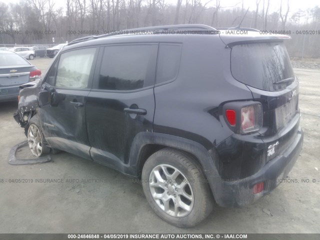 ZACCJBBT1GPC61431 - 2016 JEEP RENEGADE LATITUDE BLACK photo 3