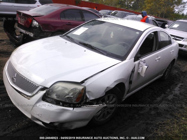 4A32B3FF9CE017724 - 2012 MITSUBISHI GALANT ES/SE WHITE photo 2