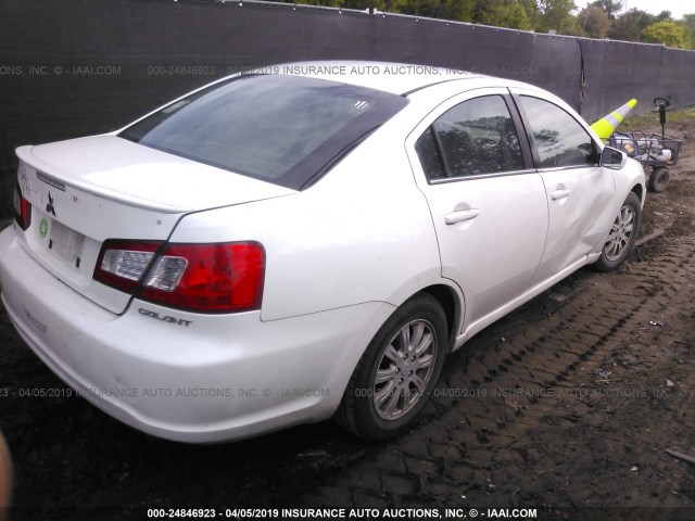 4A32B3FF9CE017724 - 2012 MITSUBISHI GALANT ES/SE WHITE photo 4