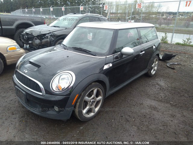 WMWMM3C56ATP75303 - 2010 MINI COOPER S CLUBMAN BLACK photo 2