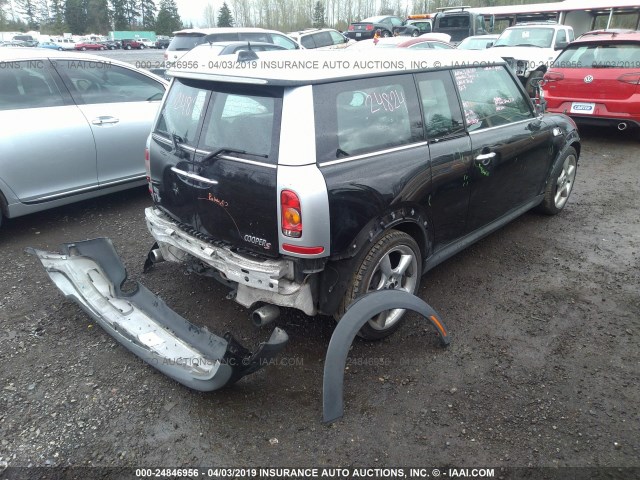 WMWMM3C56ATP75303 - 2010 MINI COOPER S CLUBMAN BLACK photo 4