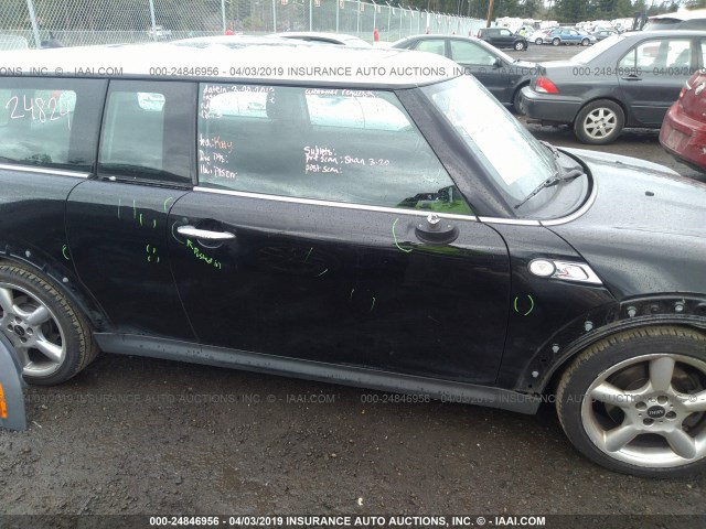 WMWMM3C56ATP75303 - 2010 MINI COOPER S CLUBMAN BLACK photo 6