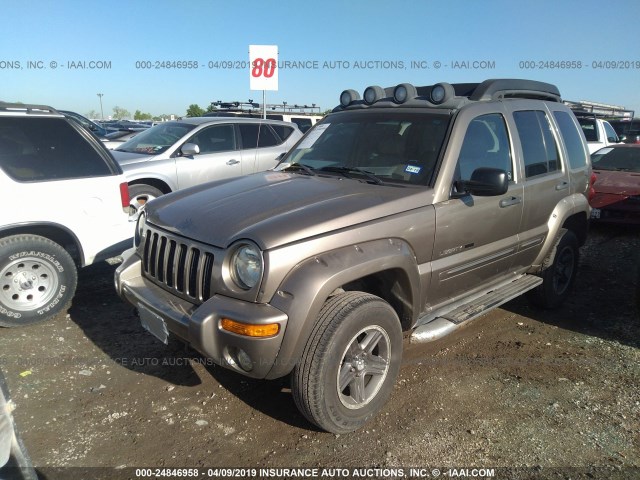 1J4GL38K53W628242 - 2003 JEEP LIBERTY RENEGADE TAN photo 2