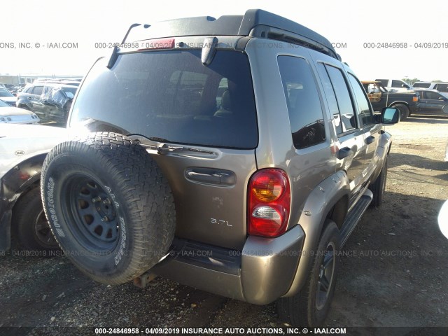 1J4GL38K53W628242 - 2003 JEEP LIBERTY RENEGADE TAN photo 4