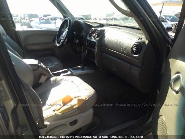 1J4GL38K53W628242 - 2003 JEEP LIBERTY RENEGADE TAN photo 5
