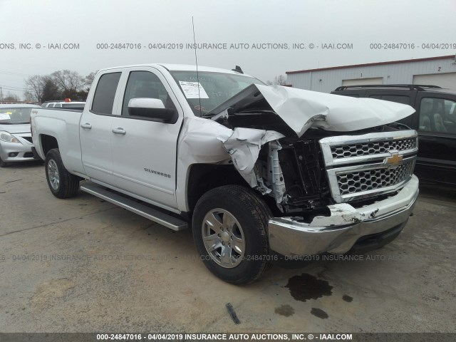 1GCVKREHXFZ428309 - 2015 CHEVROLET SILVERADO K1500 LT WHITE photo 1