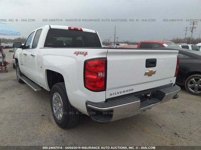 1GCVKREHXFZ428309 - 2015 CHEVROLET SILVERADO K1500 LT WHITE photo 3