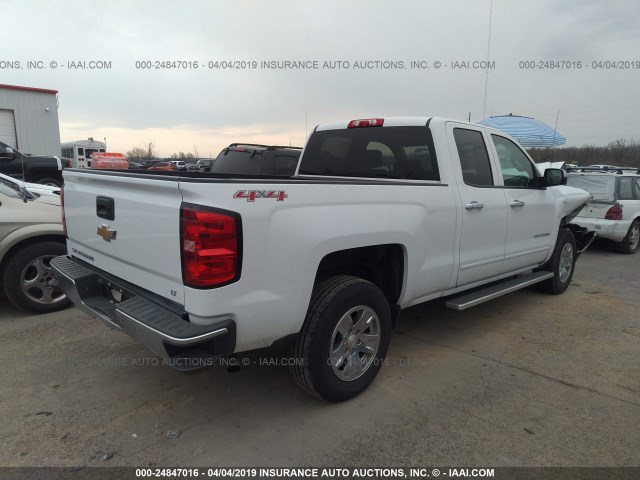 1GCVKREHXFZ428309 - 2015 CHEVROLET SILVERADO K1500 LT WHITE photo 4