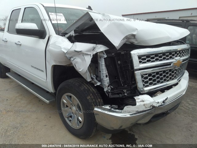 1GCVKREHXFZ428309 - 2015 CHEVROLET SILVERADO K1500 LT WHITE photo 6