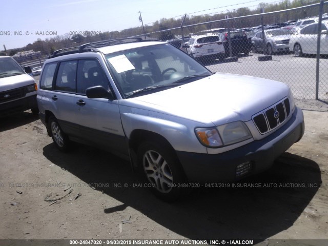 JF1SF63562H700729 - 2002 SUBARU FORESTER L SILVER photo 1