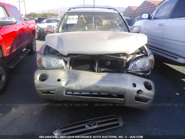 JTEDP21A770136860 - 2007 TOYOTA HIGHLANDER SPORT/LIMITED GOLD photo 6