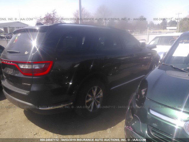 1C4RDHDG9GC361432 - 2016 DODGE DURANGO LIMITED BLACK photo 4