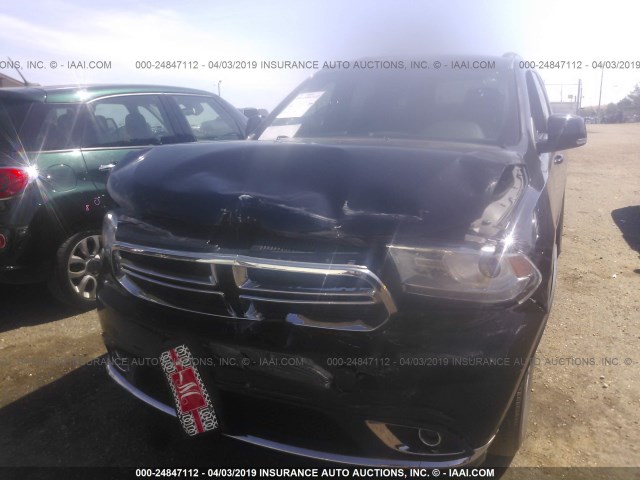 1C4RDHDG9GC361432 - 2016 DODGE DURANGO LIMITED BLACK photo 6