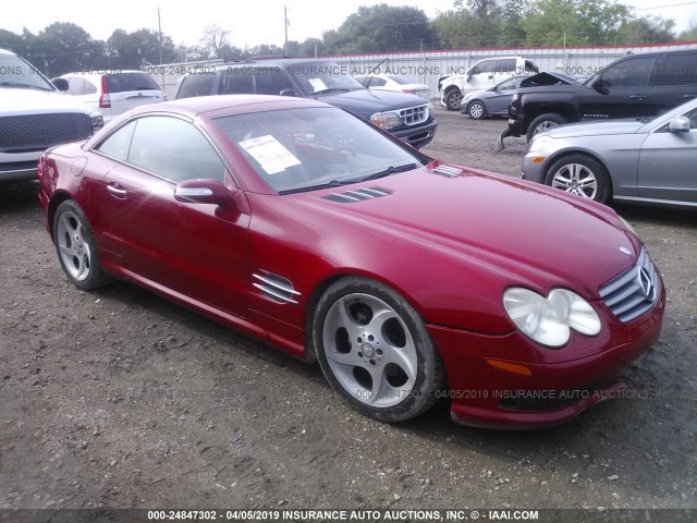 WDBSK75F84F065222 - 2004 MERCEDES-BENZ SL 500 RED photo 1