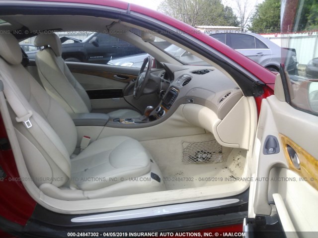 WDBSK75F84F065222 - 2004 MERCEDES-BENZ SL 500 RED photo 5