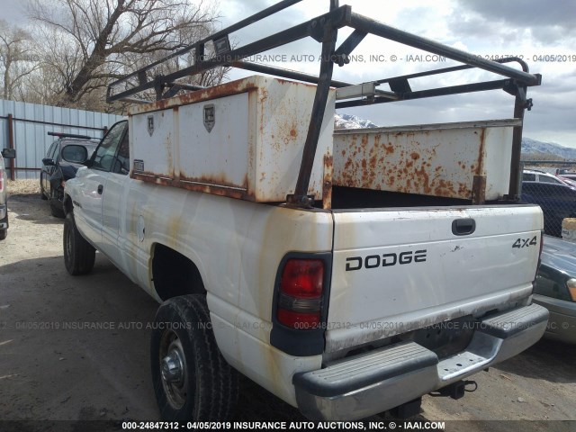 3B7KF23Z01G773397 - 2001 DODGE RAM 2500 WHITE photo 3