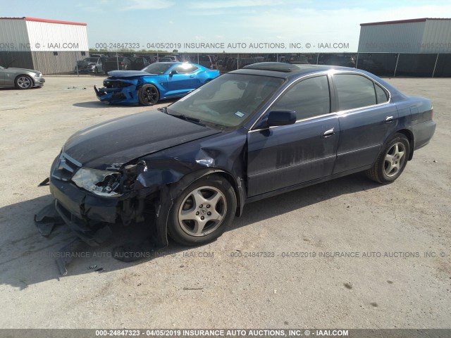 19UUA56663A021622 - 2003 ACURA 3.2TL BLUE photo 2