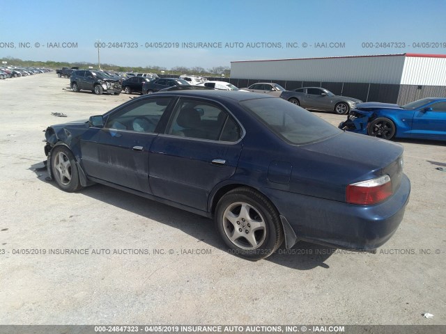 19UUA56663A021622 - 2003 ACURA 3.2TL BLUE photo 3