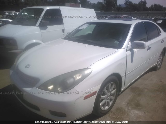 JTHBF30G830145960 - 2003 LEXUS ES 300 WHITE photo 2