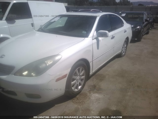 JTHBF30G830145960 - 2003 LEXUS ES 300 WHITE photo 6