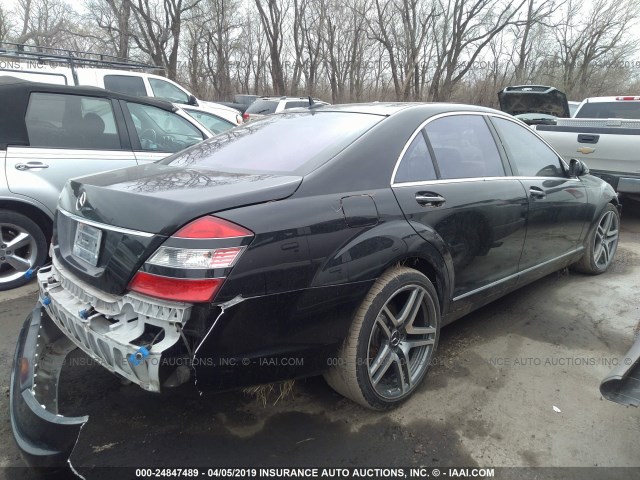 WDDNG71X57A121798 - 2007 MERCEDES-BENZ S 550 BLACK photo 4