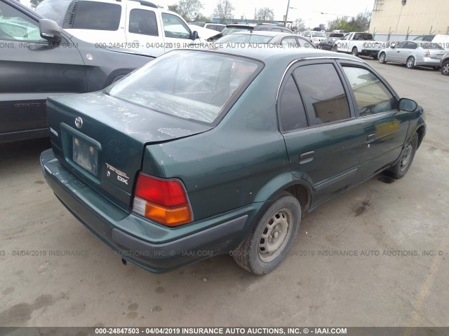 JT2EL56EXS7019929 - 1995 TOYOTA TERCEL DX GREEN photo 4