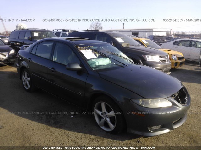 1YVHP84D245N94720 - 2004 MAZDA 6 S GRAY photo 1