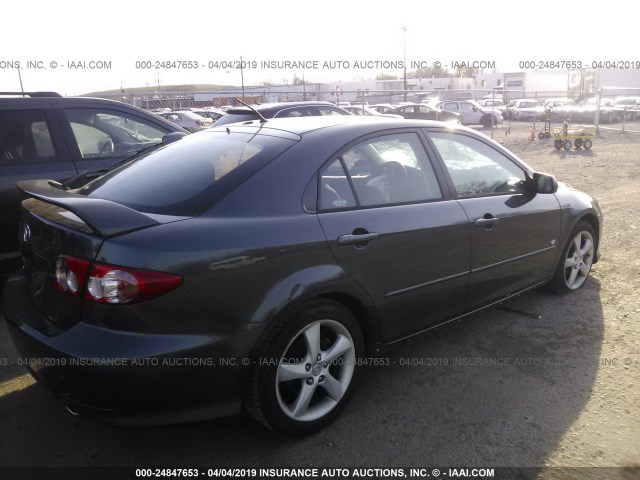 1YVHP84D245N94720 - 2004 MAZDA 6 S GRAY photo 4