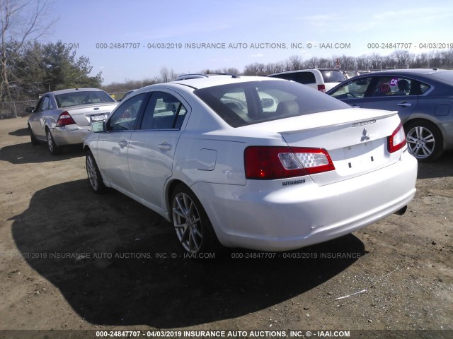 4A32B3FF8CE019948 - 2012 MITSUBISHI GALANT ES/SE WHITE photo 3