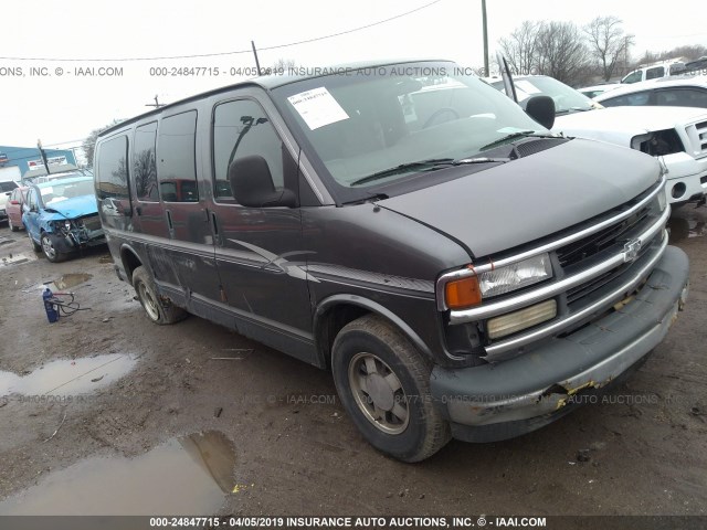 1GBFG15R4Y1109946 - 2000 CHEVROLET EXPRESS G1500  GRAY photo 1