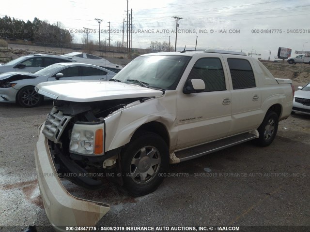 3GYEK62N94G320232 - 2004 CADILLAC ESCALADE EXT WHITE photo 2