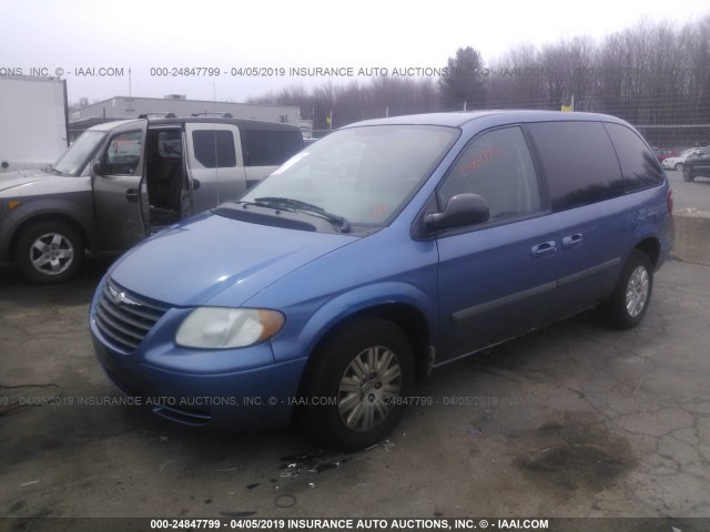 1A4GJ45R07B122988 - 2007 CHRYSLER TOWN & COUNTRY LX BLUE photo 2